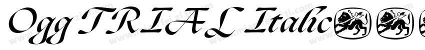 Ogg TRIAL Italic字体转换